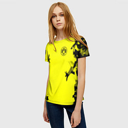 Футболка женская FC Borussia Dortmund: Yellow Original, цвет: 3D-принт — фото 2