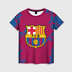 Футболка женская FC Barcelona: Purple & Blue, цвет: 3D-принт