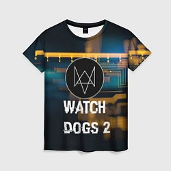 Футболка женская Watch Dogs 2: Tech Scheme, цвет: 3D-принт