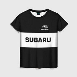 Футболка женская Subaru: Black Sport, цвет: 3D-принт