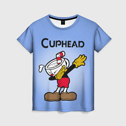 Женская футболка Cuphead Dab