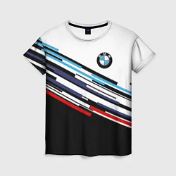 Футболка женская BMW BRAND COLOR БМВ, цвет: 3D-принт