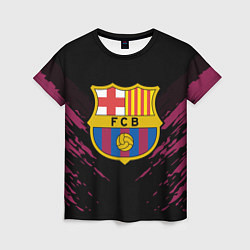 Футболка женская Barcelona FC: Sport Fashion, цвет: 3D-принт