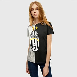 Футболка женская FC Juventus W&B, цвет: 3D-принт — фото 2