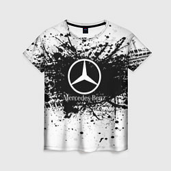 Футболка женская Mercedes-Benz: Black Spray, цвет: 3D-принт