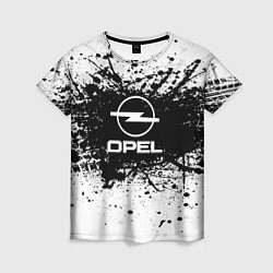 Футболка женская Opel: Black Spray, цвет: 3D-принт