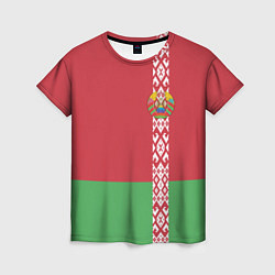 Футболка женская Беларусь цвета 3D-принт — фото 1