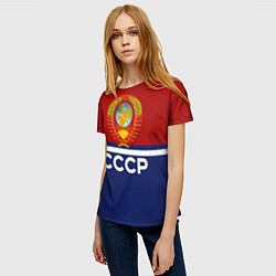 Футболка женская СССР: Спортсмен, цвет: 3D-принт — фото 2