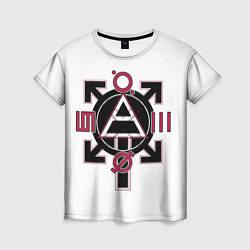 Футболка женская 30 seconds to Mars emblem, цвет: 3D-принт