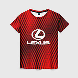 Футболка женская Lexus: Red Carbon, цвет: 3D-принт