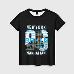 Футболка женская New York: Manhattan 86, цвет: 3D-принт