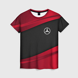 Футболка женская Mercedes Benz: Red Sport, цвет: 3D-принт
