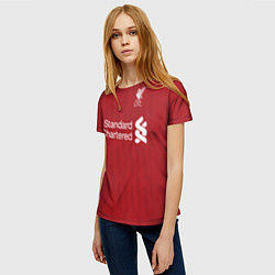Футболка женская FC Liverpool: Salah Home 18/19, цвет: 3D-принт — фото 2