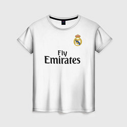 Футболка женская FC Real Madrid: Ramos Home 18-19, цвет: 3D-принт