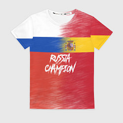 Футболка женская Russia - Spain, цвет: 3D-принт