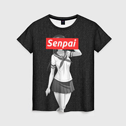 Футболка женская Senpai: School Girl, цвет: 3D-принт