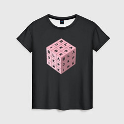 Футболка женская Black Pink Cube, цвет: 3D-принт