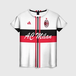 Футболка женская AC Milan: White Form, цвет: 3D-принт