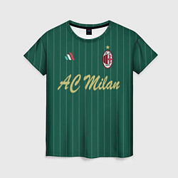 Футболка женская AC Milan: Green Form, цвет: 3D-принт