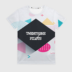 Футболка женская Twenty One Pilots: Geometry, цвет: 3D-принт