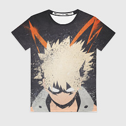 Женская футболка KATSUKI BAKUGOU рыжее из головы