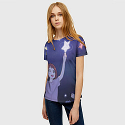 Футболка женская Звезда, цвет: 3D-принт — фото 2