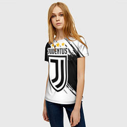 Футболка женская Juventus: 3 Stars, цвет: 3D-принт — фото 2