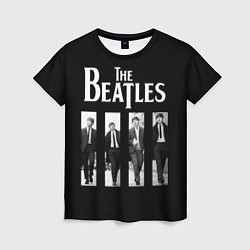 Футболка женская The Beatles: Black Side, цвет: 3D-принт