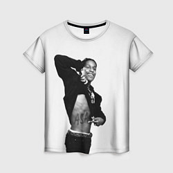 Футболка женская ASAP Rocky: White Fashion, цвет: 3D-принт