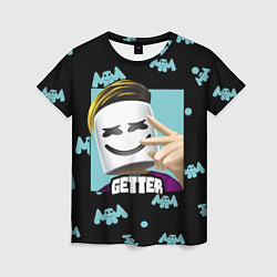 Футболка женская Marshmello Getter, цвет: 3D-принт