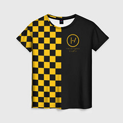 Женская футболка 21 Pilots: Yellow Grid