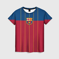 Футболка женская FC Barcelona, цвет: 3D-принт