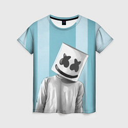 Футболка женская Marshmello, цвет: 3D-принт