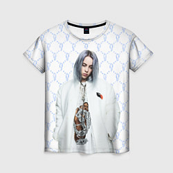 Футболка женская BILLIE EILISH: White Fashion, цвет: 3D-принт