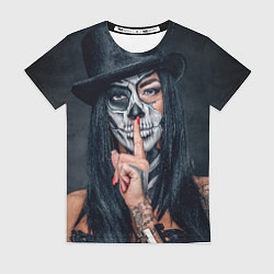Женская футболка Девушка halloween