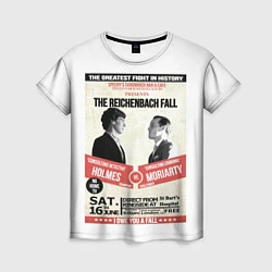 Футболка женская The reichenbach fall, цвет: 3D-принт