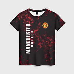 Футболка женская Manchester United, цвет: 3D-принт