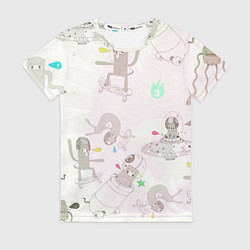 Футболка женская Aliens, цвет: 3D-принт