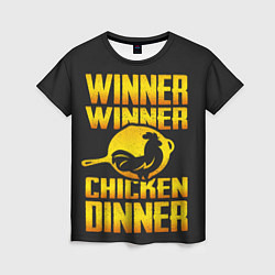 Футболка женская Winner Chicken Dinner, цвет: 3D-принт