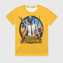 Футболка женская PUBG, цвет: 3D-принт