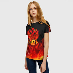 Футболка женская Внутренние войска, цвет: 3D-принт — фото 2