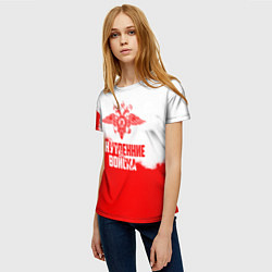 Футболка женская Внутренние Войска, цвет: 3D-принт — фото 2