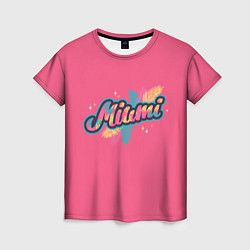 Футболка женская Майами Miami, цвет: 3D-принт