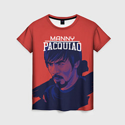 Футболка женская Manny Pacquiao, цвет: 3D-принт