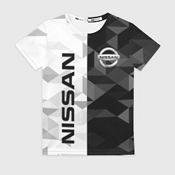 Футболка женская NISSAN, цвет: 3D-принт