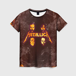 Футболка женская Metallica, цвет: 3D-принт