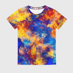 Женская футболка Огненно-синий полутон