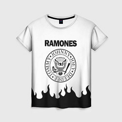 Футболка женская RAMONES, цвет: 3D-принт