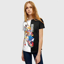 Футболка женская СОНИК, цвет: 3D-принт — фото 2