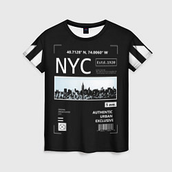 Футболка женская Off-White: NYC, цвет: 3D-принт